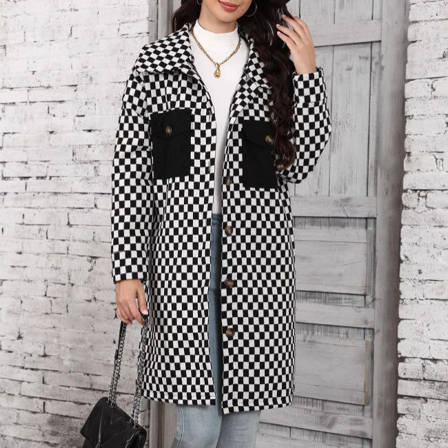 Damen-Cardigan mit Karomuster – Bild 7 | LuxeStyle