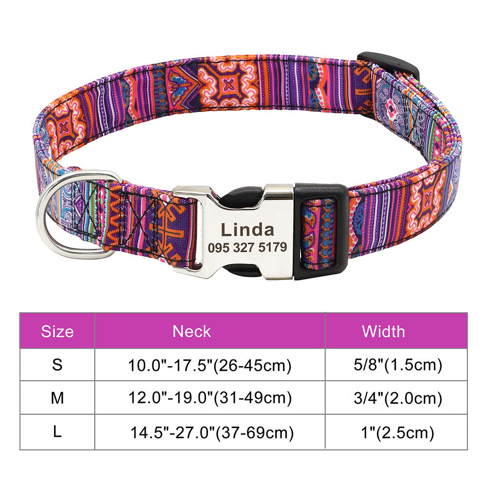 Personalisiertes Nylon-Halsband für Haustiere – Bild 14 | LuxeStyle
