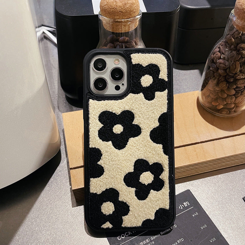 Plüschblumen Handyhülle für iPhone