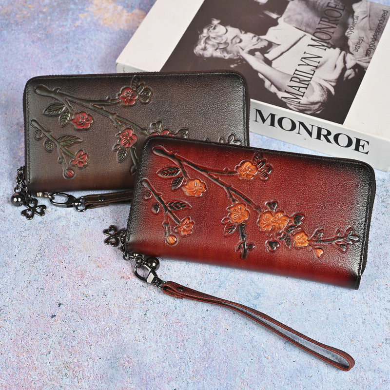 Vintage-prägtes Vollnarbe-Portemonnaie – Bild 6 | LuxeStyle
