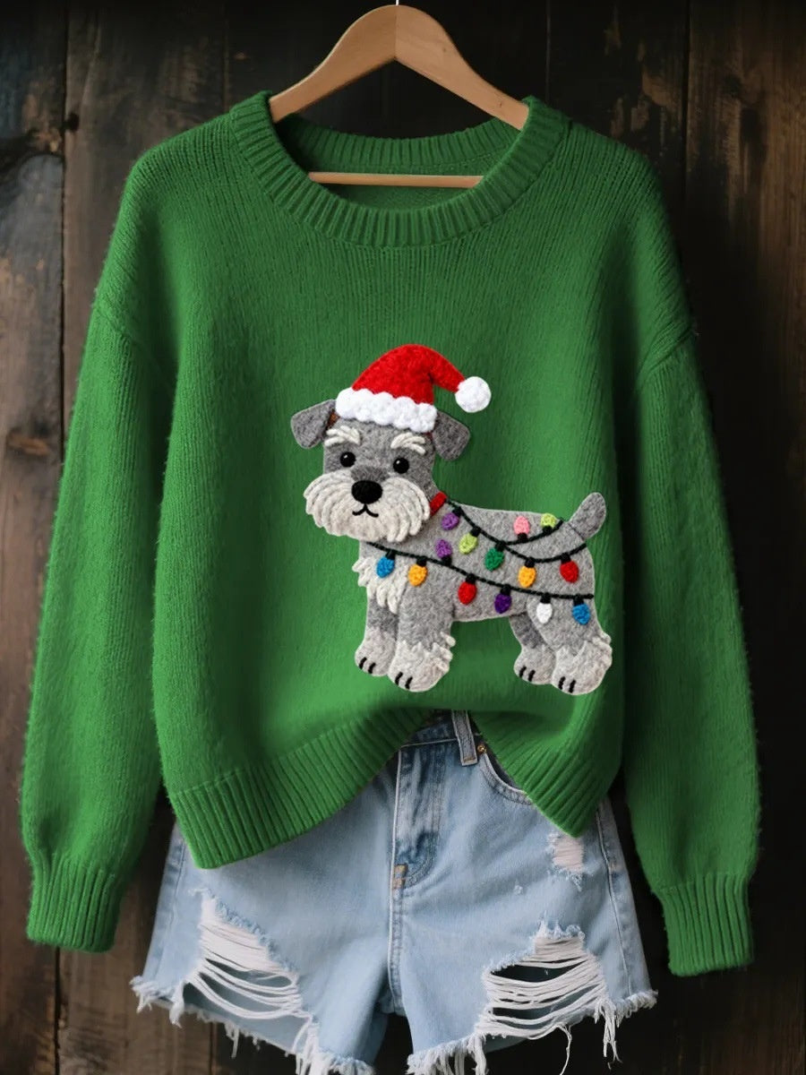 Vintage Jacquard Weihnachtspullover