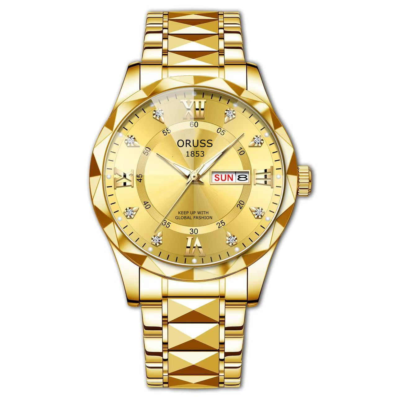 Herren-Quarz-Armbanduhr