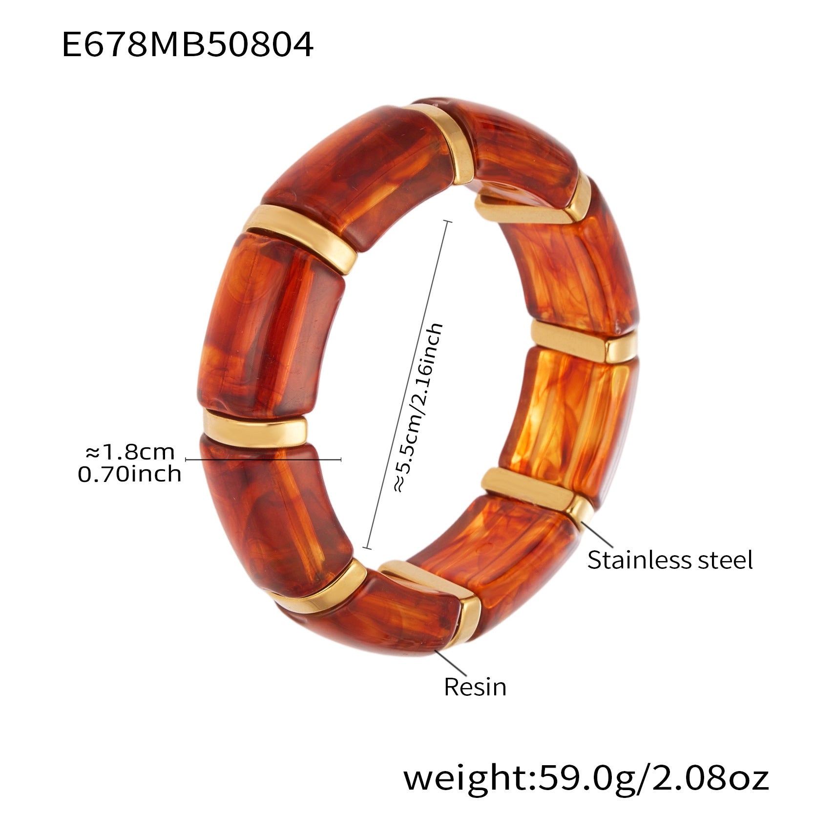 Multicolor Harz-Armband