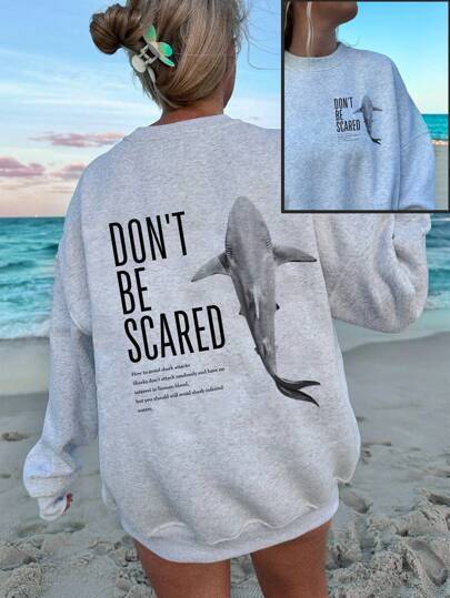 Damen Hoodie mit Herz-Print – Ansicht 4