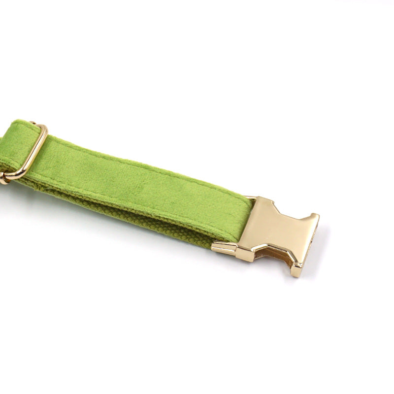 Grüner Stoff-Halsband – Bild 2 | LuxeStyle