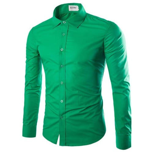 Bügelfreies Langarm-Polohemd für Herren – Bild 16 | LuxeStyle