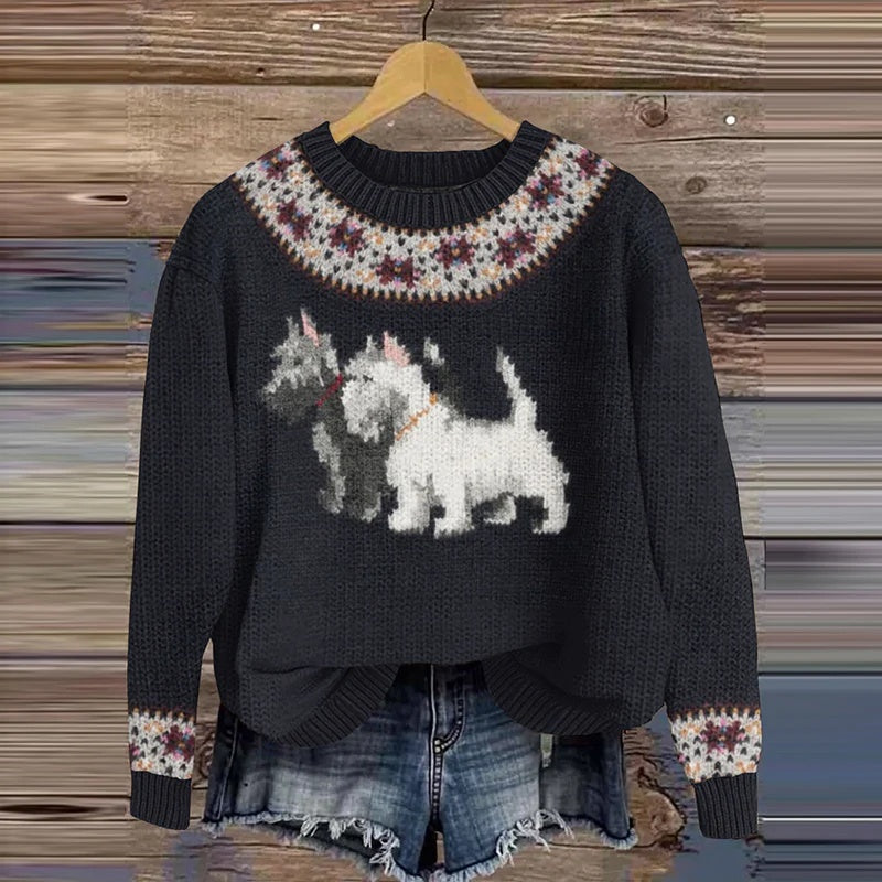 Damen Sweatshirt mit 3D-Effekt Print