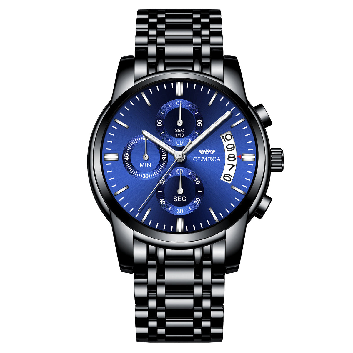 Butterfly-Clip Stahlarmband Herren-Wasseruhr Leuchtfunktion – Bild 6 | LuxeStyle