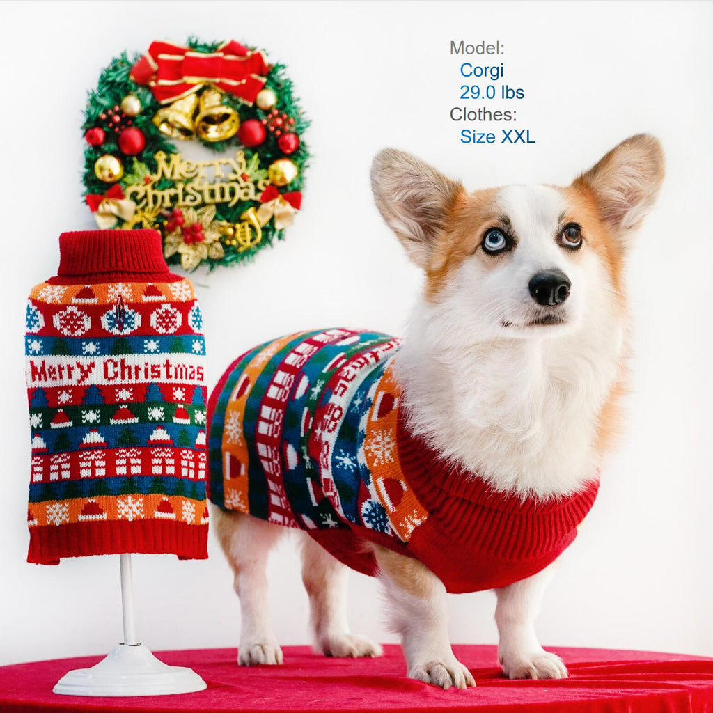 Herbst- und Winterweihnachtspullover für Hunde – Bild 2 | LuxeStyle