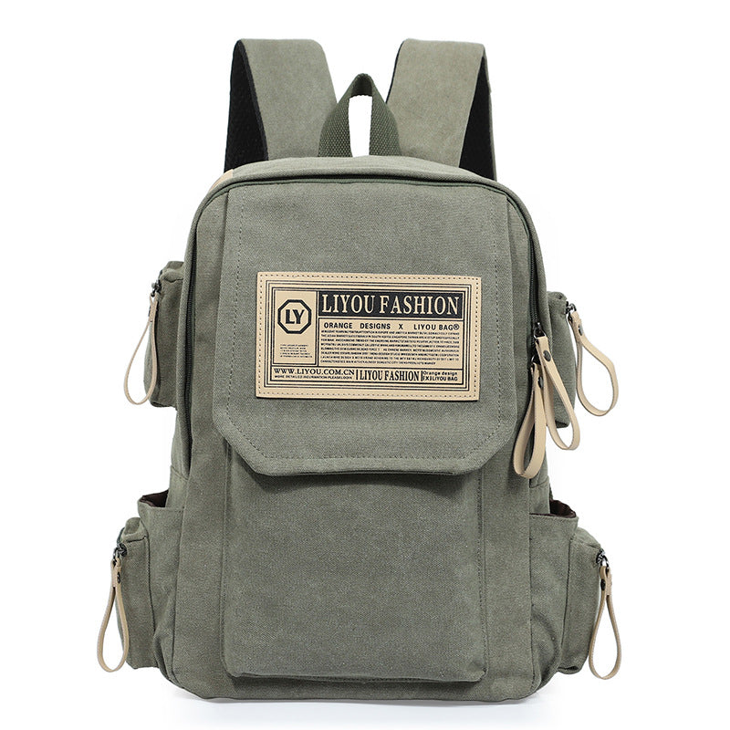 Leinen Freizeit-Sport-Reiserucksack – Bild 5 | LuxeStyle