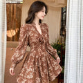 Chiffon-Ribbons-Blume Kleid