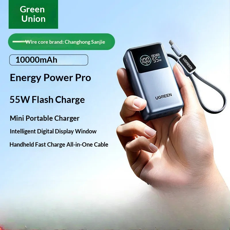 UGREEN 67W Powerbank mit integriertem USB-C Kabel