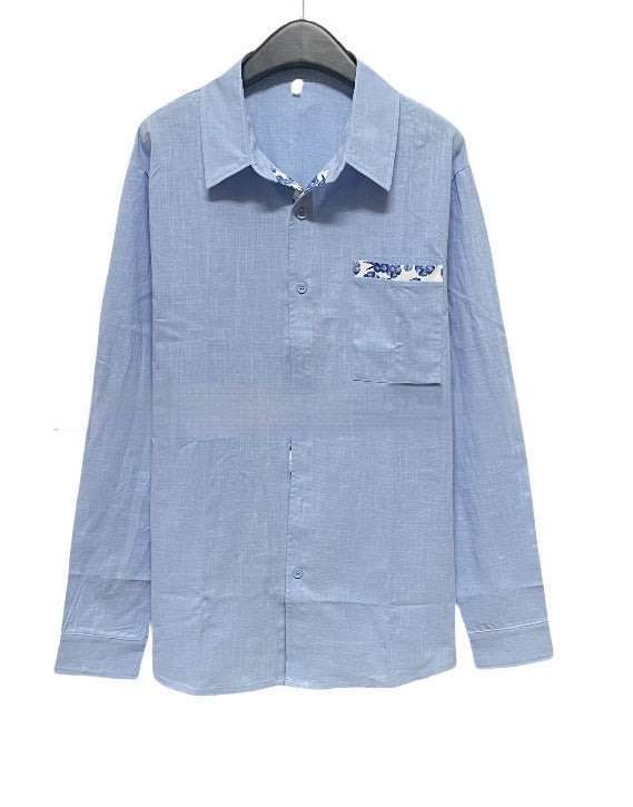 Poloshirt mit Rundhalsausschnitt, Langarm, Baumwollmix – Bild 4 | LuxeStyle