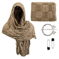 Baumwoll-Leinen-Schal mit Batik – Bild 2 | LuxeStyle