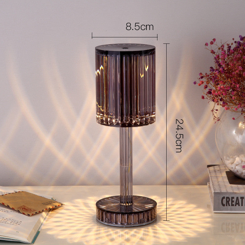 Kristall-Tischlampe mit Touch-Funktion