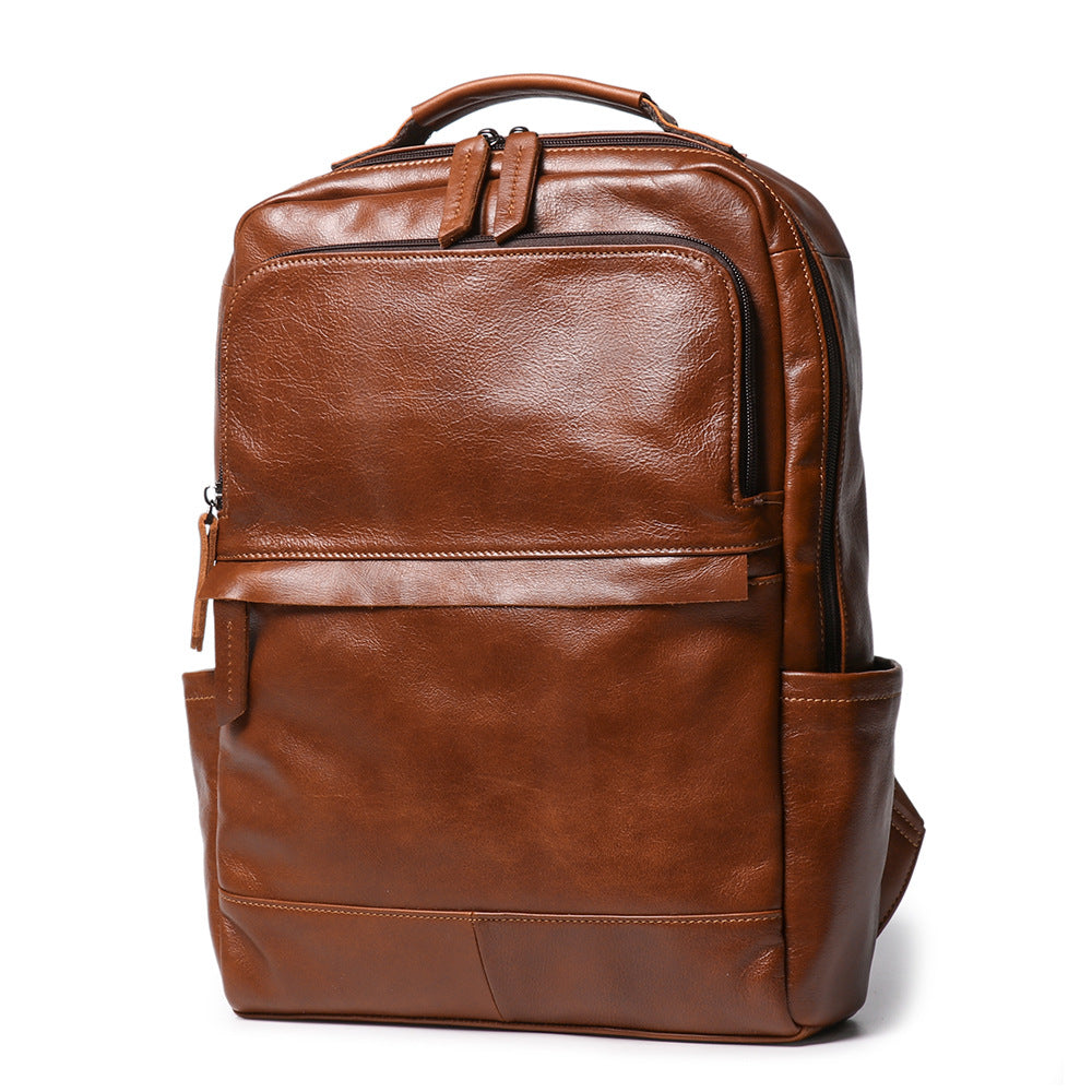 Retro Lederrucksack aus Vollnarbenleder