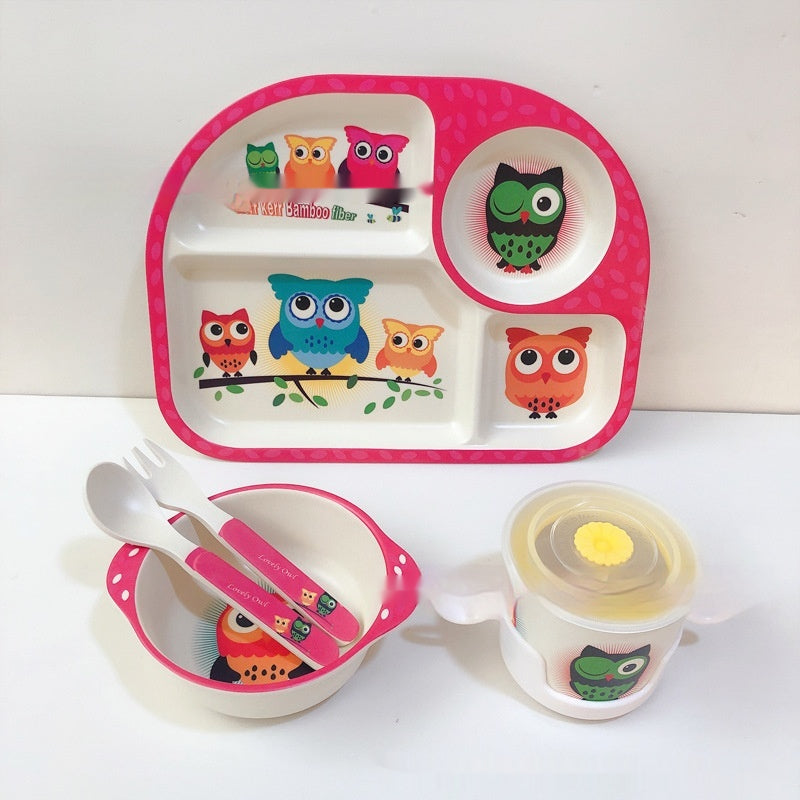 Kinder Geschirr-Set aus Bambusfaser