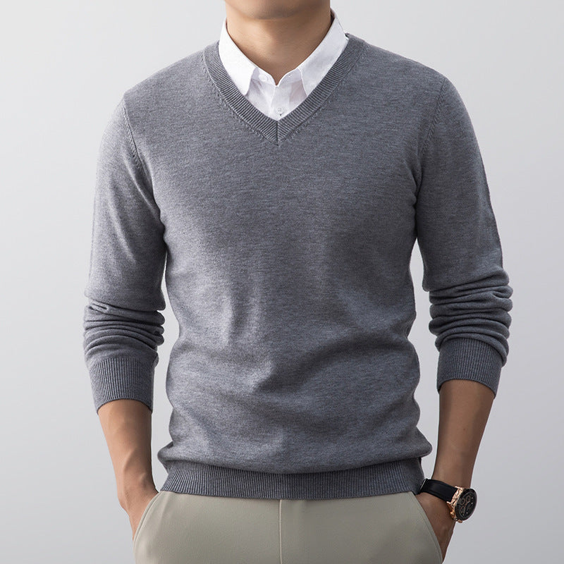 V-Ausschnitt Pullover für Herren