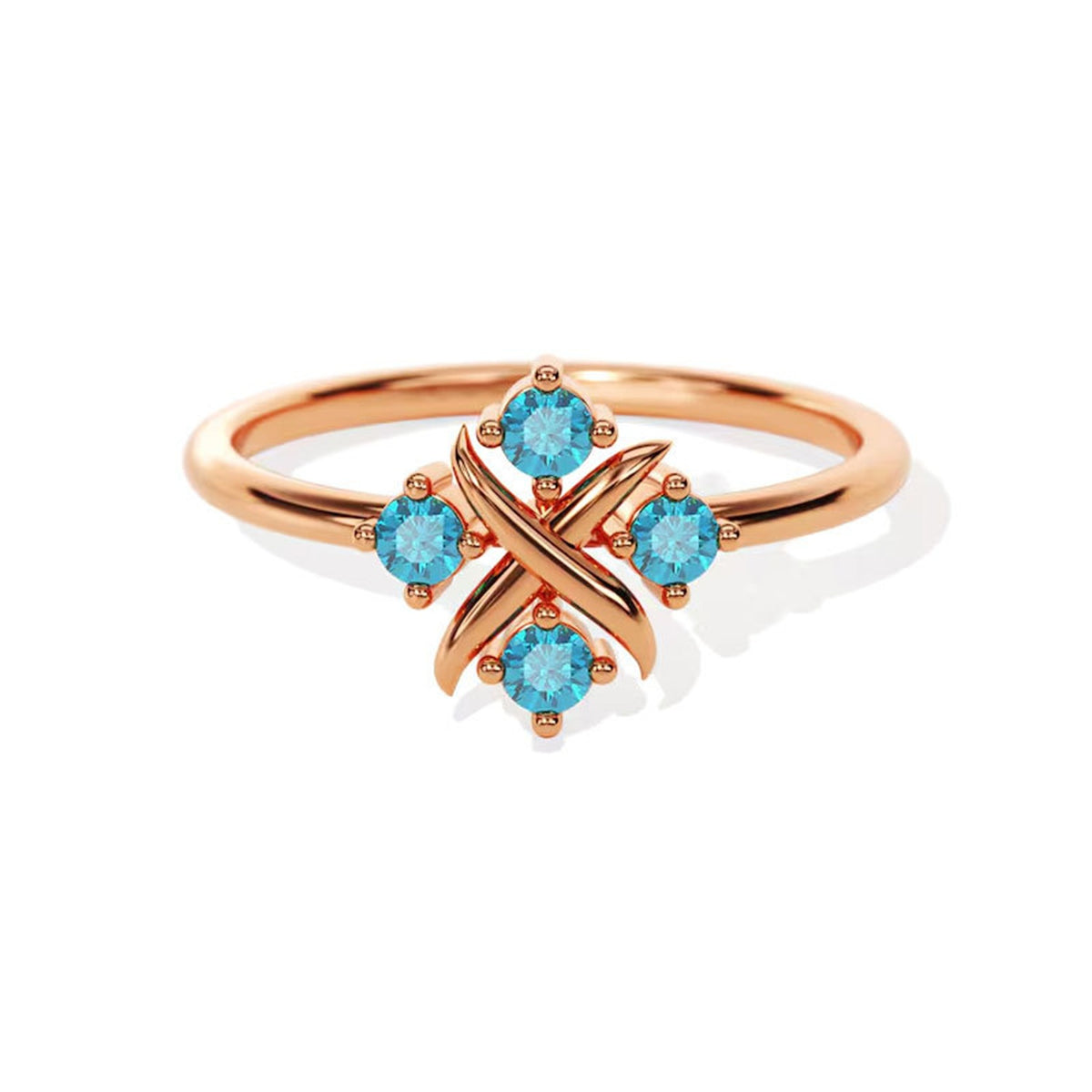 Vier-Stein Ring · Damen – Bild 6 | LuxeStyle
