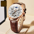 Herren Quarzuhr mit Lederarmband