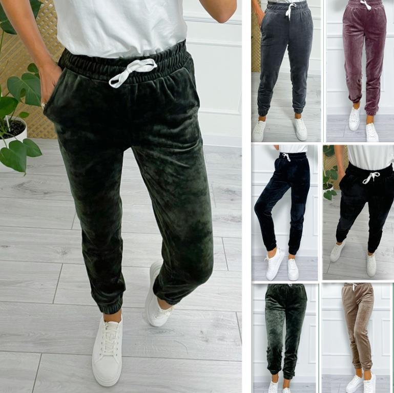 Koreanische Joggerhose mit Elastikbund und Kordel