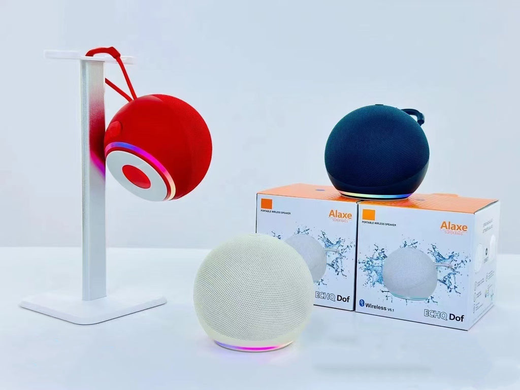 Kompakter Stoff-Mini-Lautsprecher mit Subwoofer
