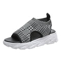 Gewobene Plateau-Sandalen mit mittlerem Absatz – Bild 12 | LuxeStyle