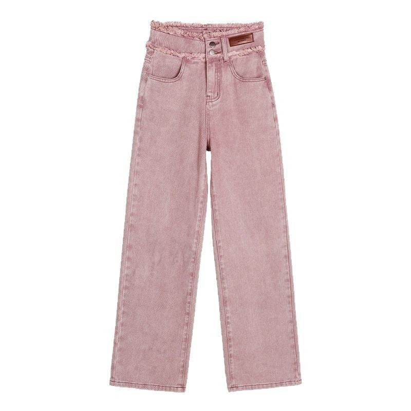 High-Waist Straight-Leg Hose