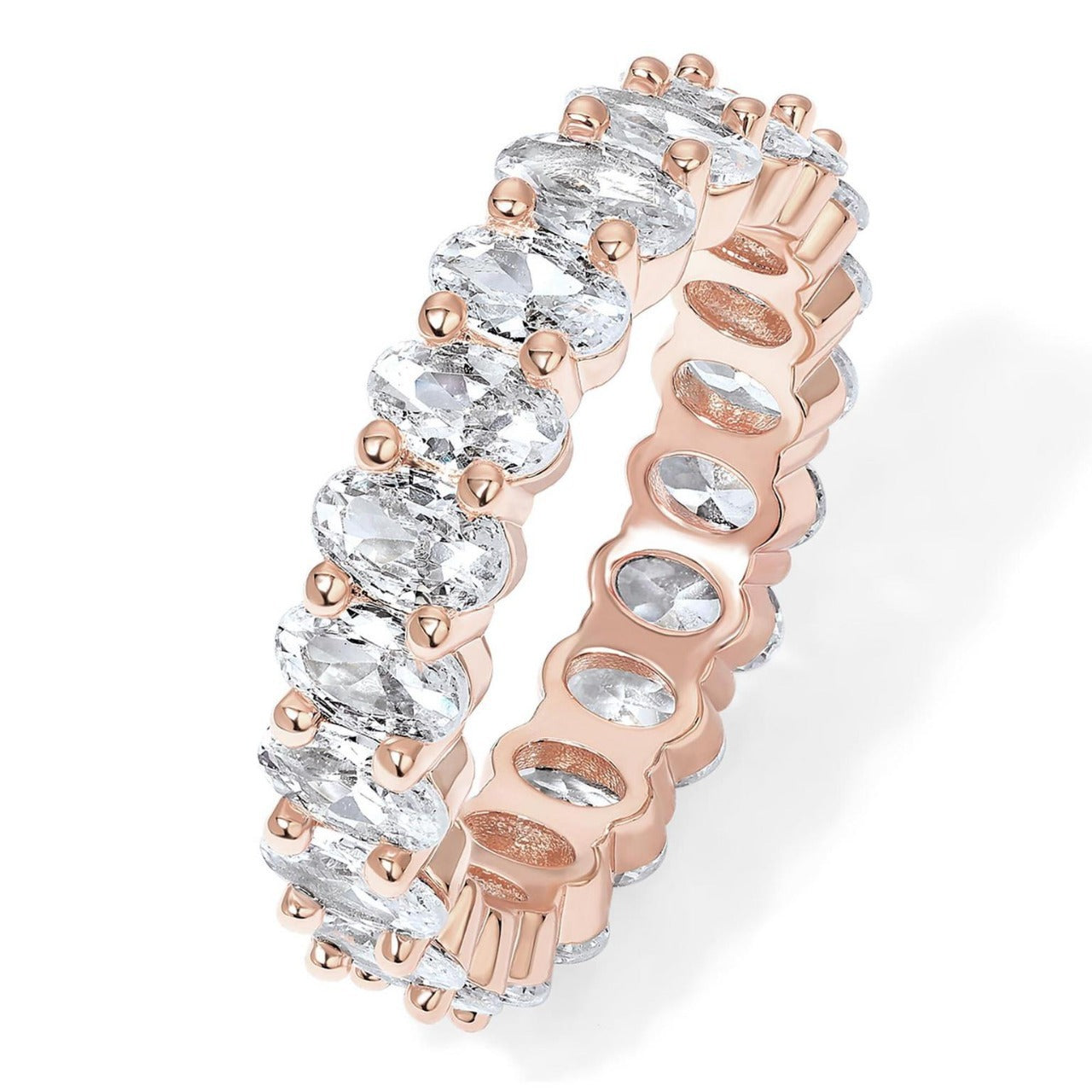 Eleganter Oval-Zirkon-Ring