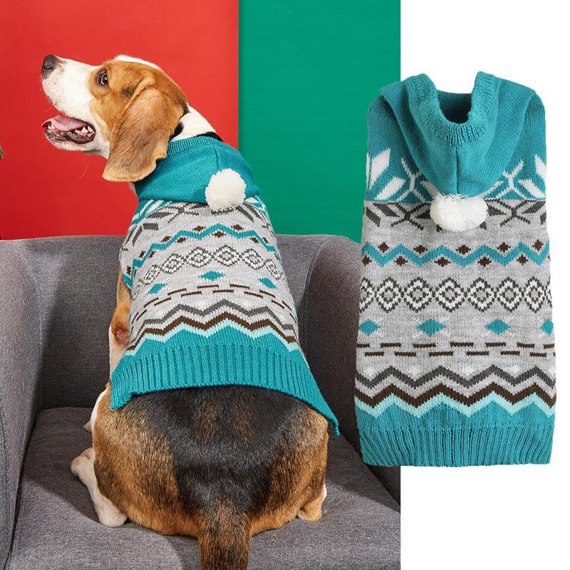 Haustierpullover mit Rautenmuster | LuxeStyle