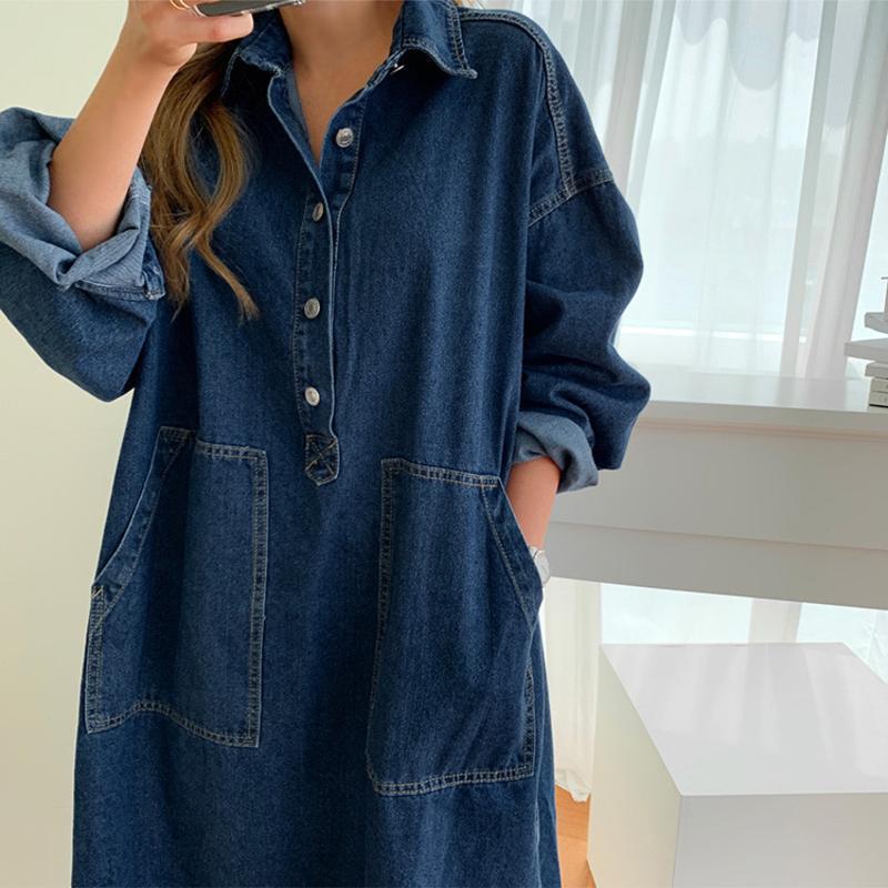 Retro A-Linien Midikleid mit Schlitz – Bild 3 | LuxeStyle