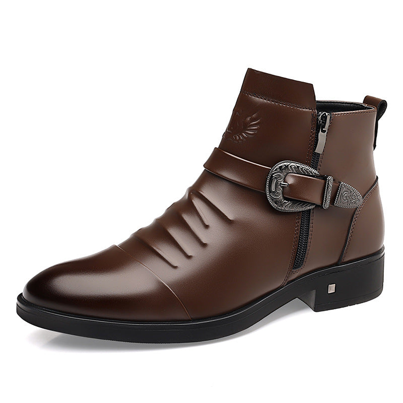 Britische Chelsea Boots aus Leder für Herren