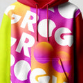 Lässiger Hoodie mit überschnittenen Ärmeln