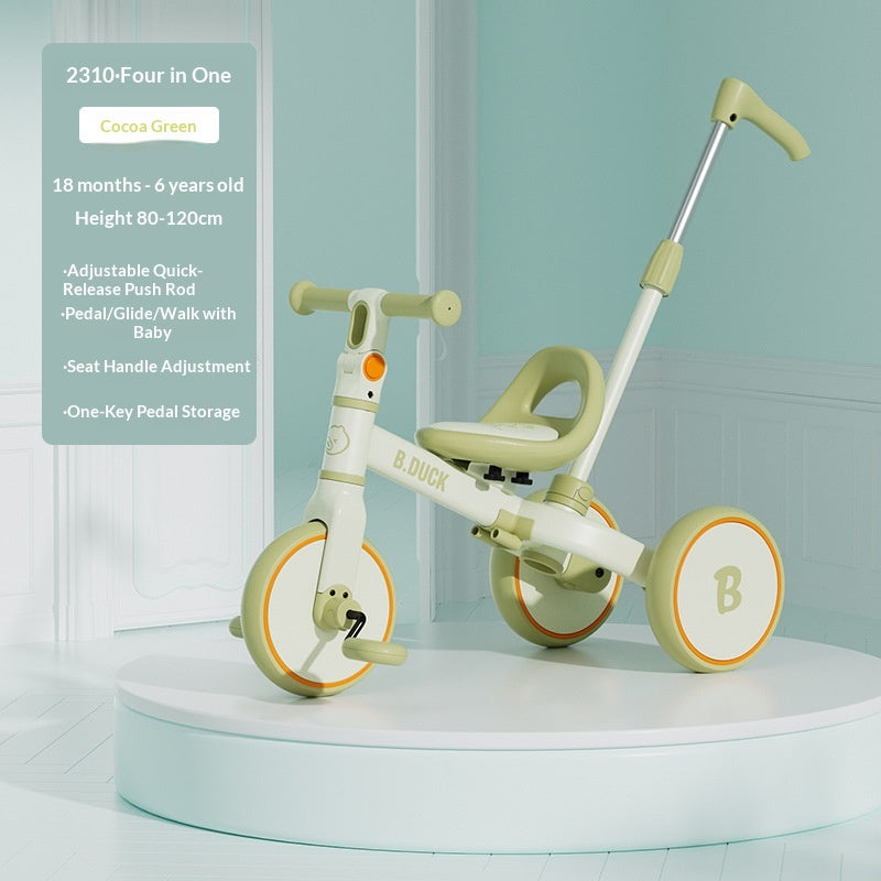 Gelbe Ente Multifunktionales Kinder-Dreirad