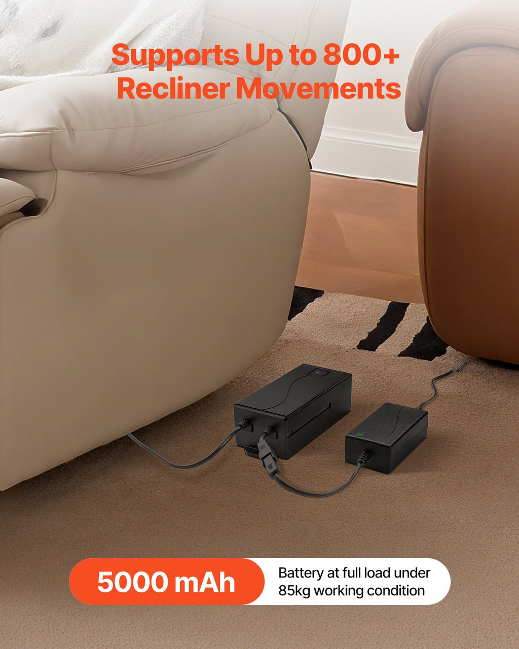 Akku für Relaxmöbel, 5000 mAh, 2-Pin
