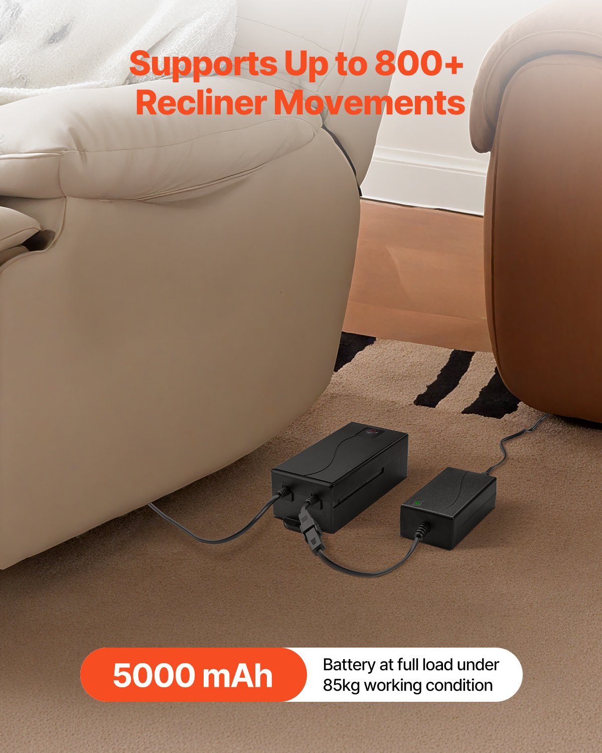 Akku für Relaxmöbel, 5000 mAh, 2-Pin