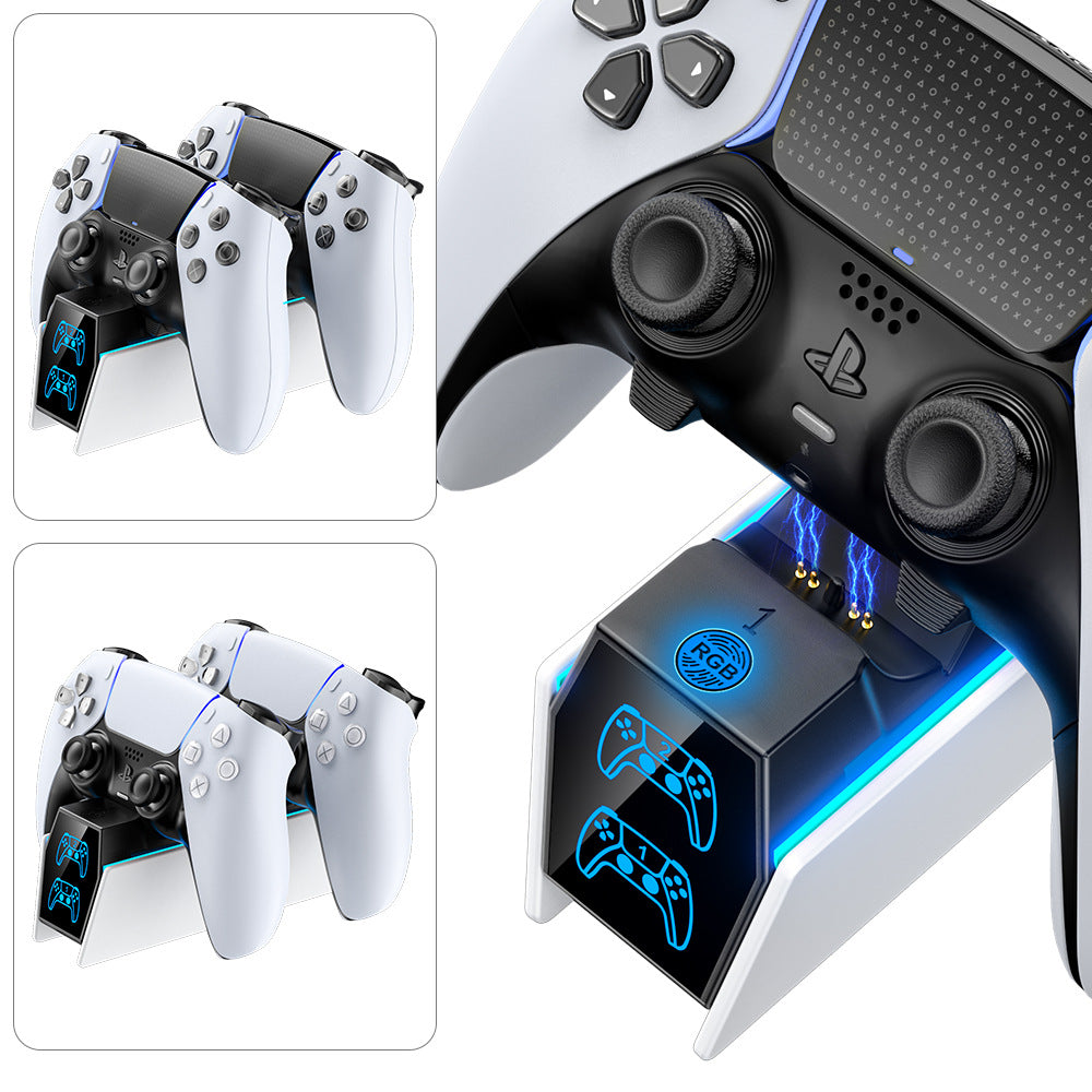 PS5 Wireless Controller Ladestation mit RGB-Licht