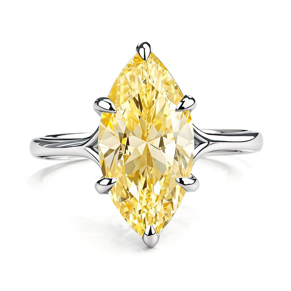 925 Silber Marquise Ring mit Strasssteinen | LuxeStyle