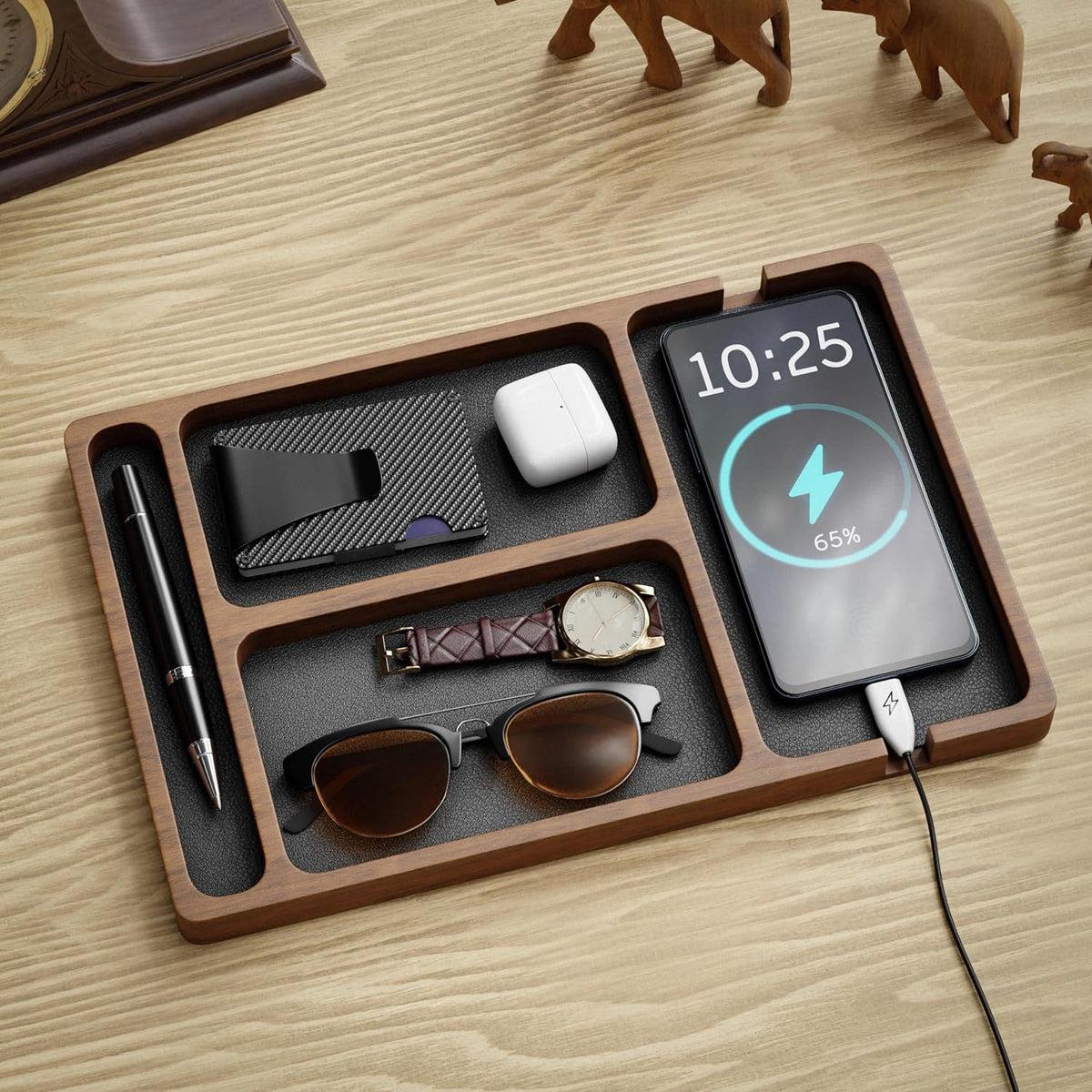 Organizer-Box aus Massivholz – Bild 3 | LuxeStyle