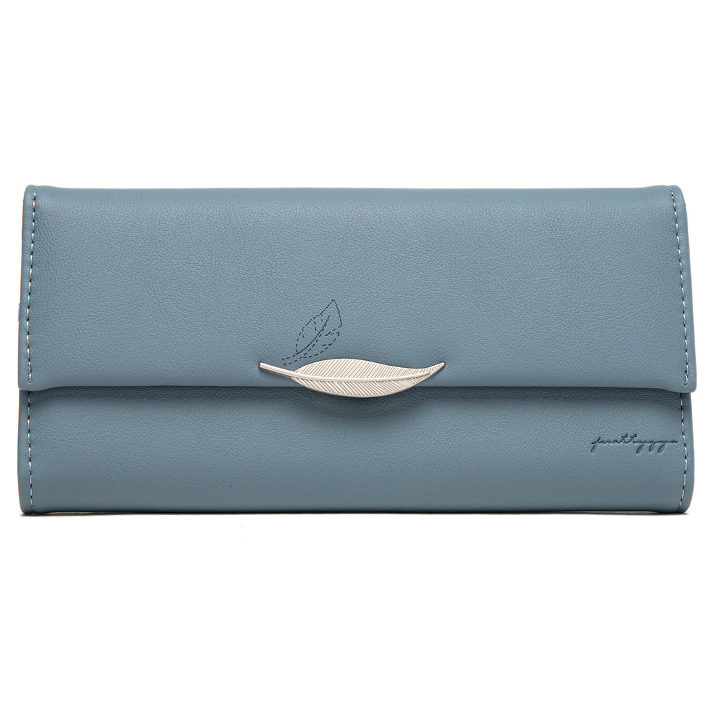 Orange Long Wallet aus PU-Leder – Bild 5 | LuxeStyle