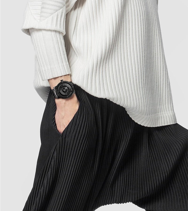Magnetische Perlen-Herrenuhr mit Edelstahlarmband – Bild 4 | LuxeStyle
