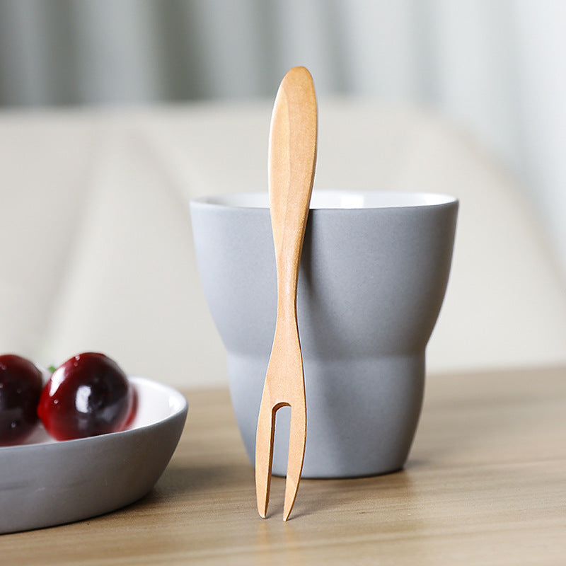 Kreative Holzgabeln für Früchte & Kuchen (10er-Set) – Bild 2 | LuxeStyle