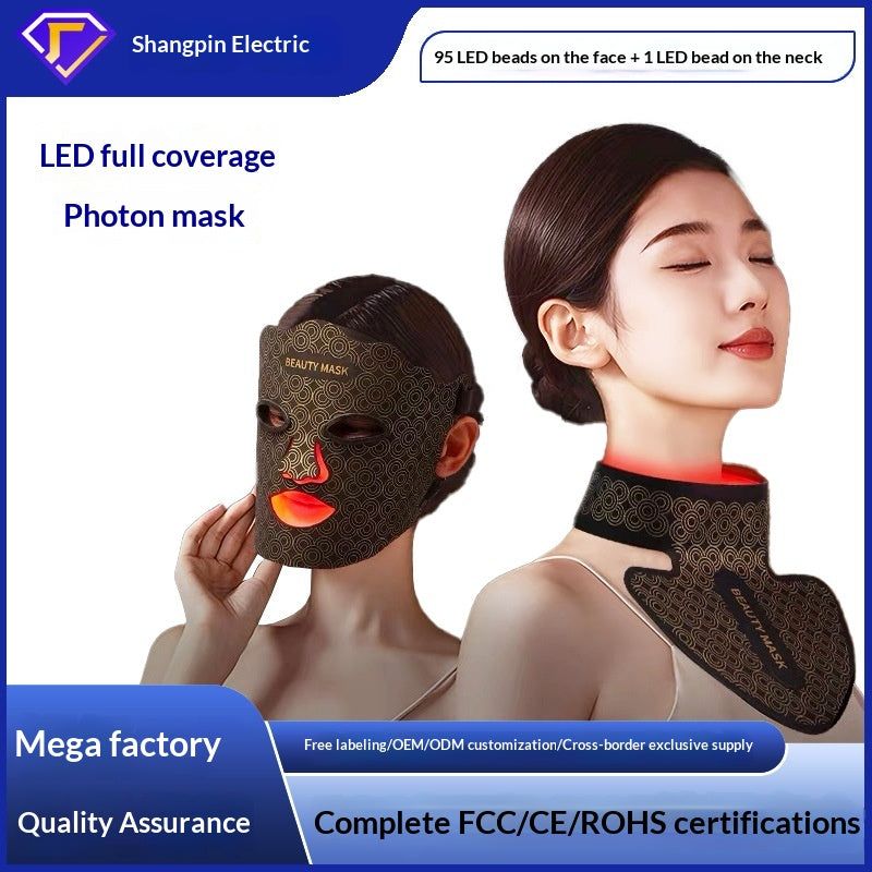 LED Gesichts- und Halsmaske mit Rotlicht – Bild 2 | LuxeStyle