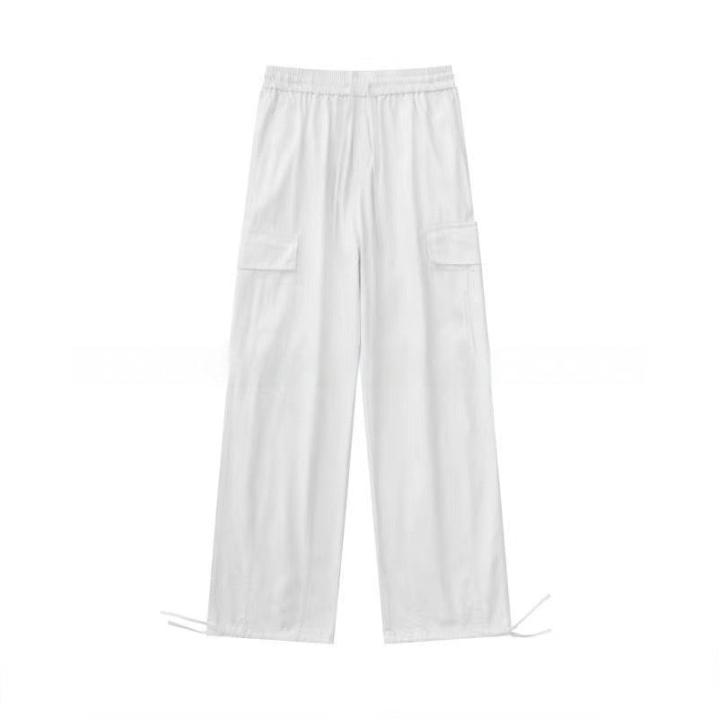Bequeme Casual Gerade Leg Cargohose Mit Mehreren Taschen Und Elastisch