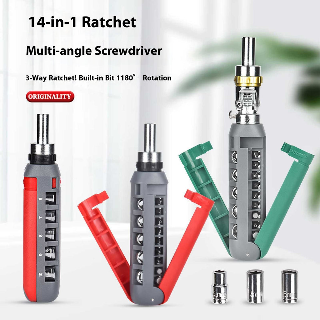 14-in-1 Multi-Winkel Ratschenschraubenzieher Set