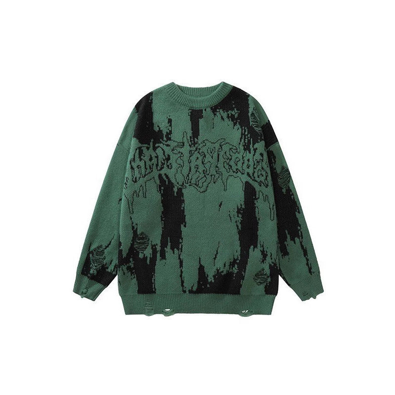 3D Strick-Sweatshirt für Herren
