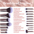 18 Make-up Pinsel-Set im rotierenden Köcher – Bild 3 | LuxeStyle