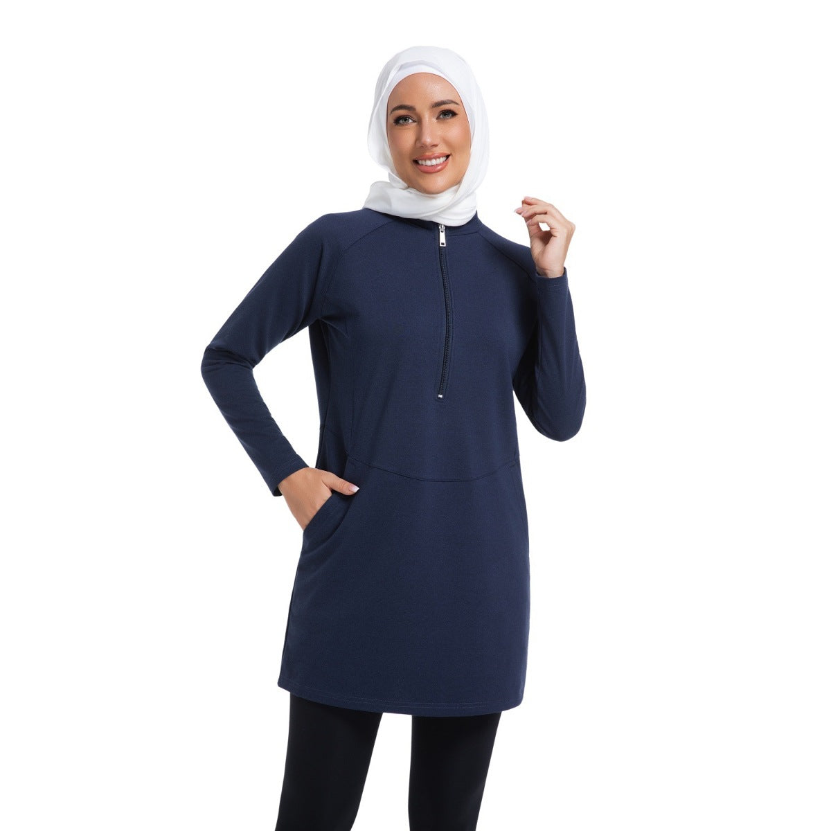 Damen Kapuzenpullover mit Reissverschluss