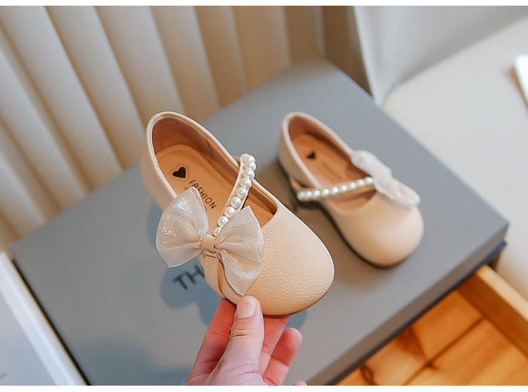 Weisse Perlen-Prinzessin Schuhe