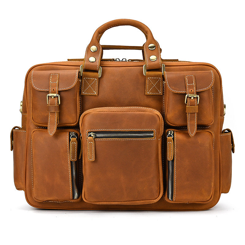 Genuine Leder Crossbody Messenger – Bild 7 | LuxeStyle